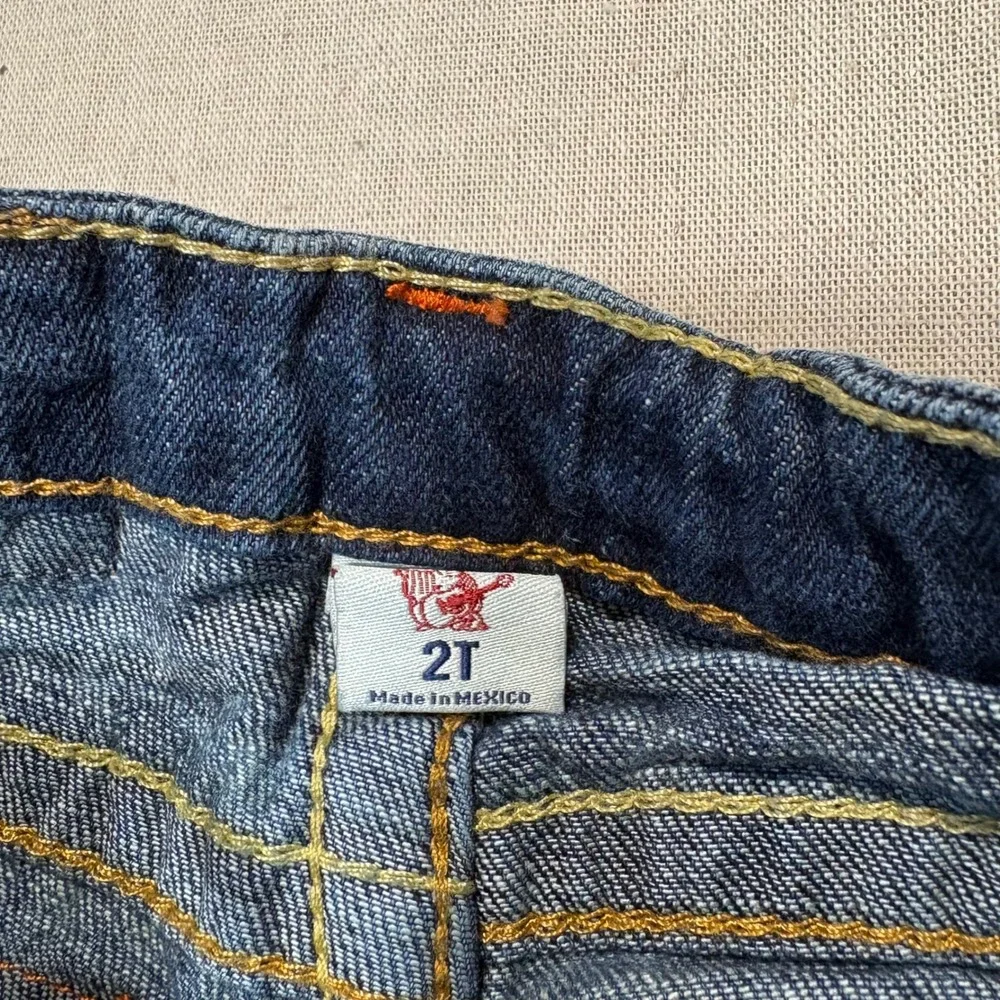 True Religion Toddler Boys‎ 2T Straight Leg Jeans Medium Wash Blue